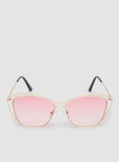 Buy Women's Sunglass With Durable Frame Lens Color Pink Frame Color Gold in Egypt