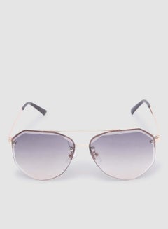 Buy Women's Sunglass With Durable Frame Lens Color Multicolour Frame Color Gold in Egypt