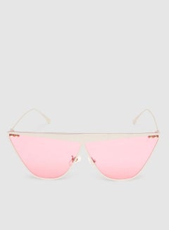 Buy Women's Sunglass With Durable Frame Lens Color Pink Frame Color Silver in Egypt