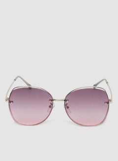 Buy Women's Sunglass With Durable Frame Lens Color Purple Frame Color Silver in Egypt