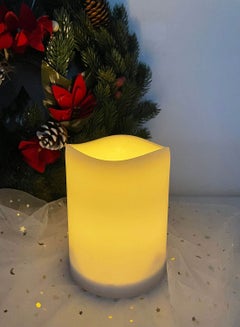 Buy Plastic Waterproof Flameless Candle Unique Luxury Quality Product For The Perfect Stylish Home Ivory in Saudi Arabia