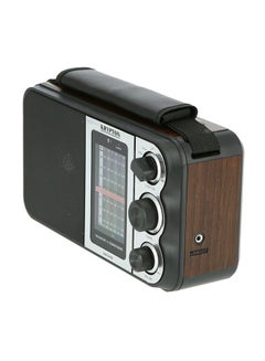 Buy Portable FM Radio KNR5096 Silver/Black in Saudi Arabia