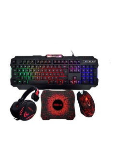 Buy Keyboard And Mouse Gaming Combo With Headphone and Mousepad in Saudi Arabia