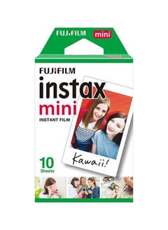 Buy Instax Mini Instant Film 10 Sheets Pack For Instax Mini 7, 7s, 8, 25, 50 Multicolour White in Saudi Arabia