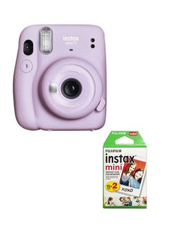 Buy Instax Mini 11 Instant Film Camera With Pack Of 20 Film in UAE