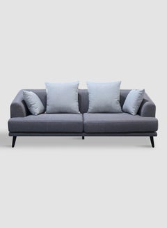 اشتري Sofa Luxurious - Upholstered Fabric Light Grey Wood Couch - 2010 X 860 X 730 - 3 Seater Sofa Relaxing Sofa Light Grey 2010*860*730mm في الامارات