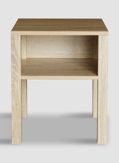 Buy Nightstand Table  - Bedside Table Wood Nightstand Comdina - Bedroom Furniture - Medium wood 450*450*550mm in Saudi Arabia