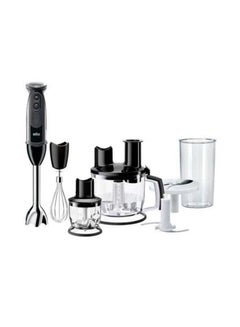 Buy Multi Quick 5, 21 Speeds, 1.5L Food Processor, Whisk, 0.600L Beaker, 350ml Chopper,  Splash Control MQ5285BK Black in Saudi Arabia