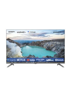Buy 32 inches Smart TV Android 11 with google assistant, Google Play, Netflix, YouTube, Shahid, Frameless Chromecast built-in Bluetooth & WiFi 32STD6500 Silver in UAE
