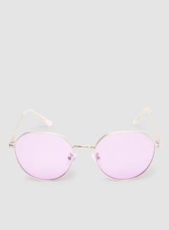 Buy Women's Sunglass With Durable Frame Lens Color Purple Frame Color Silver in Egypt