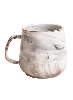 Buy Marble Ceramic Coffee Mug Grey in Saudi Arabia
