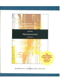 اشتري Macroeconomics Paperback English by David Colander - 01 December 2009 في مصر