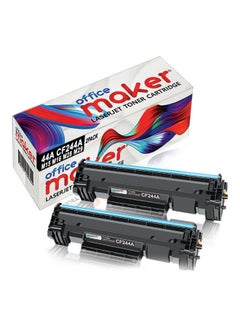 Buy 2-Pack 44A CF244A Laserjet Toner Cartridge for HP Printer Black in UAE