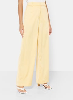 Buy Wide Leg Pants Yellow in UAE