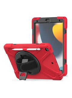 Buy Protective Case Cover For Apple iPad 10.2 inch 2021/2020/2019(9th/8th/7th) Gen Red in Saudi Arabia