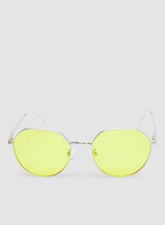 Buy Women's Sunglass With Durable Frame Lens Color Yellow Frame Color Silver in Egypt