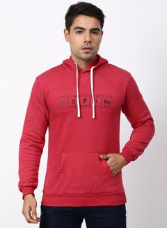 Buy Stylish Comfortable Hoodie Maroon Red in UAE