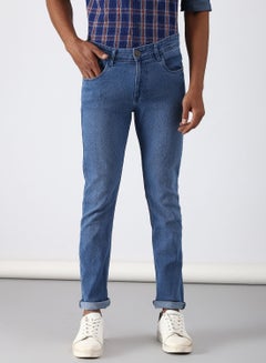 Buy Slim Fit Jeans Light Blue in Saudi Arabia