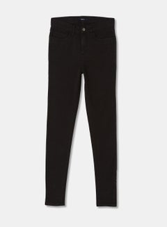 Buy Casual Skinny Fit Jeans Black in UAE