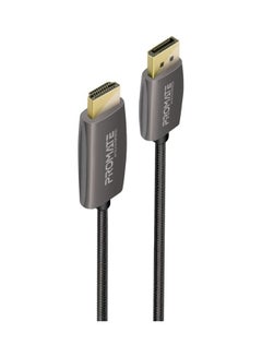 اشتري Display Port to HDMI Cable with 4K@60Hz Display, 2m Nylon Cable and 18GBPS Transfer Speed, ProLink-DP-200 Black في الامارات