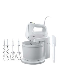 اشتري Multimix 2 In 1 Hand And Stand Mixer 3 L 400 W HM1070 WH White في الامارات