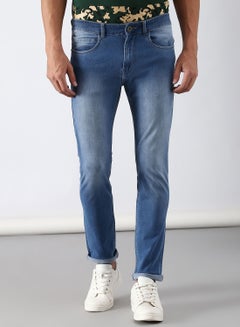 Buy Slim Fit Jeans Light Blue in Saudi Arabia