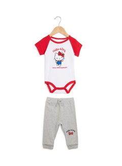 Buy Infant Onesie & Jogger Set White in Saudi Arabia