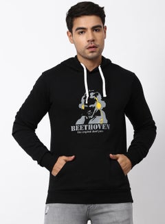 Buy Stylish Comfortable Hoodie Ink Black in UAE