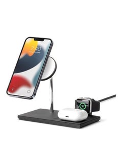 Buy Snap Magnetic 3 In 1 Wireless Charger Black in UAE