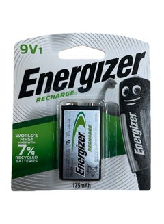 Buy Energizer Rechargeable 9V batteries Silver in Saudi Arabia