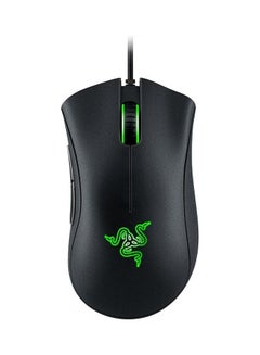 Buy DeathAdder Essential Wired Gaming Mouse with 6,400 DPI Optical Sensor, 5 Prog Buttons, Mechanical Switches, Ergonomic Form Factor, Standard Stock Feet, 10M Clicks, Black | RZ01-03850100-R3M1 in Saudi Arabia