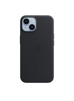 Buy iPhone 14 Leather Case with MagSafe Midnight in UAE