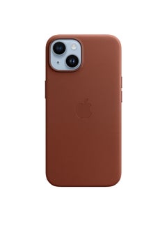 Buy iPhone 14 Leather Case with MagSafe Umber in UAE