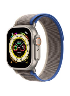 Buy Watch Ultra GPS + Cellular, 49mm Titanium Case With Trail Loop - S/M Blue/Grey in UAE