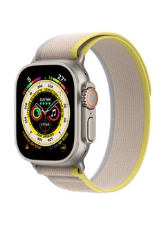 Buy Watch Ultra GPS + Cellular, 49mm Titanium Case With Trail Loop - M/L Yellow/Beige in Egypt
