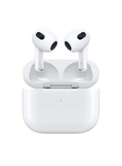 Buy AirPods (3rd generation) with Lightning Charging Case White in Saudi Arabia