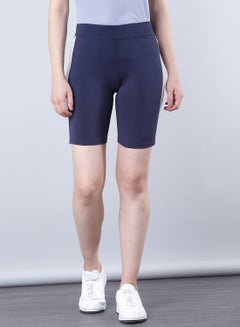 Buy Side Panel Sport Shorts Navy Blue in UAE