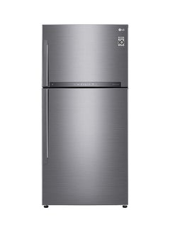 Buy 630L Gross/ 592L Net Capacity Top Mount Double Door Refrigerator With With Smart Inverter Compressor And Linear Cooling, Hygiene Fresh+ & Touch LED Display 415 kW GR-H832HLHL Platinum Silver in UAE