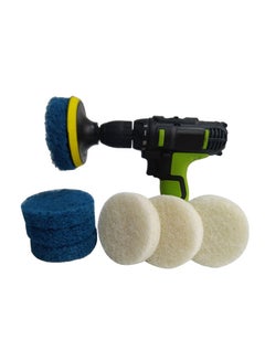 Buy Power Scrub Pad Cleaning Kit Includes Extra Scrub Pads for Bathroom Kitchen Cleaning in Saudi Arabia