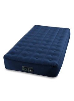 Buy Super Tough Air Bed With Built-In Air Pump For Indoor And Outdoor Blue 191x23x102cm in UAE