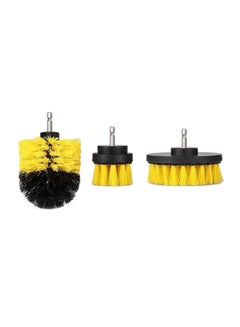 Buy 3-Piece Drill Car Cleaning Brush in UAE