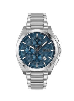 اشتري ساعة يد جي ار اند ماستر بقرص أزرق - طراز 1513884 للرجال في مصر
