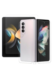 Buy Samsung Galaxy Z Fold 4 Screen Protector Full Coverage Front and Back Protector Film HD Anti-Scratch Flexible Hydrogel Clear TPU Film in Saudi Arabia