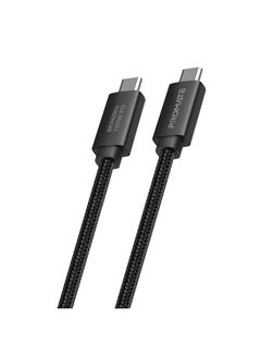 Buy iPhone 15 Cable, 40Gbps SuperSpeed USB4 Cable 1M Black Black in Saudi Arabia