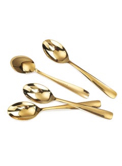 Buy 6-Piece Cranston Dinner Spoon Set Gold in Saudi Arabia