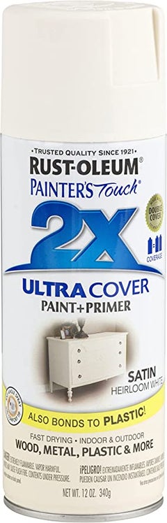 Buy 2X Ultra Cover Satin Spray Satin Heirloom White in UAE