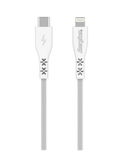 Buy Type-C to Lightning Charging Cable for iPhone, 1.2m, White in UAE