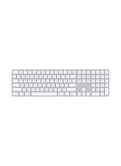 اشتري Magic Keyboard with Touch ID and Numeric Keypad (for Mac computers with silicon) - US English Silver في الامارات