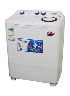 Buy Twin Tub Washing Machine Semi Automatic 7 kg ADTT7KUWCQ White in Saudi Arabia