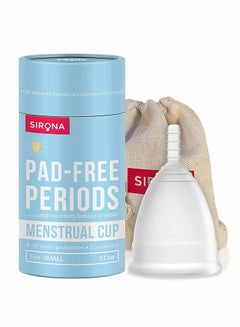 Buy Pad Free Periods Menstrual Cup Clear S in UAE